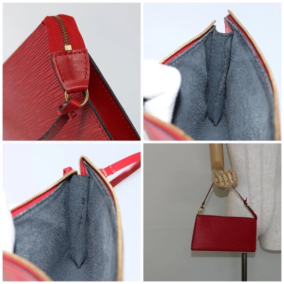 LOUIS VUITTON Epi Pochette Accessoires Pouch Red - Picture 16 of 16